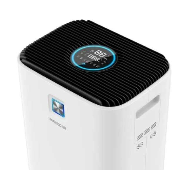 Deshumidificador inteligente Bluetooth TFT LCD PM2.5 Indicador de calidad del aire HEPA H11 WiFi de aniones de carbono