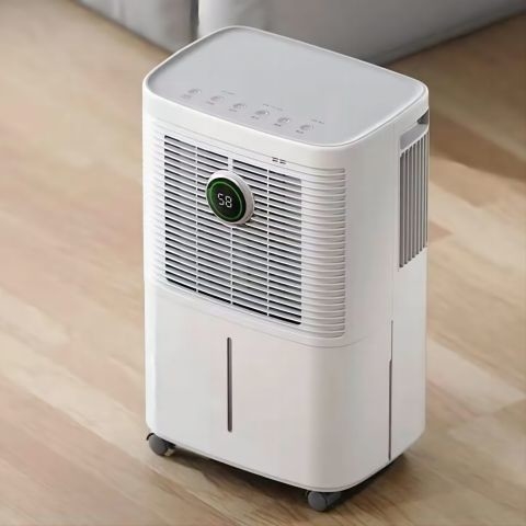 12 litros/día Deshumidificador de aire inteligente LED Silencio Espacio confinado Tamaño pequeño Apartamento Deshumidificador