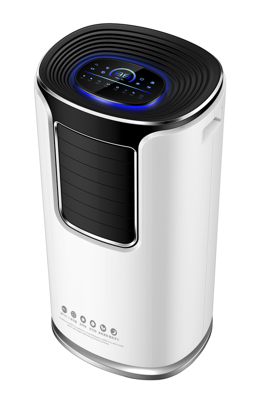 9000BTU Aire acondicionado evaporativo portátil 4 modos de funcionamiento 2 velocidades del ventilador bloqueo de seguridad para niños