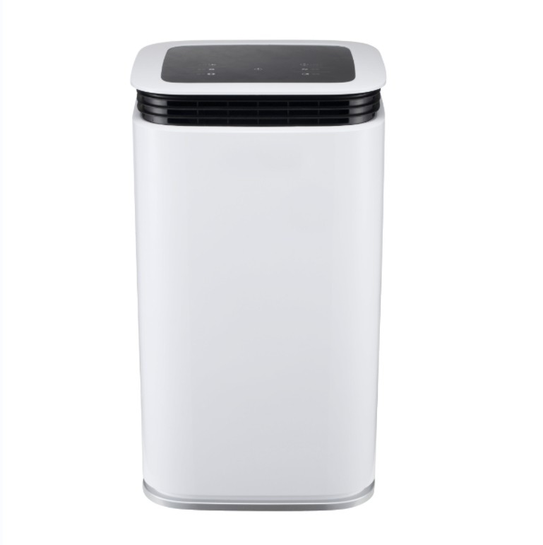 Deshumidificador para el hogar de 16L Whisper LED 2.2L Torre de tanques 360° Salidas de viento con toque completo Pantalla oculta