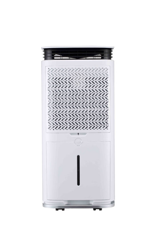Deshumidificador para el hogar LED de 16L de pantalla oculta 2.2L Torre de tanques 360° Salidas de viento Control táctil inteligente de humedad